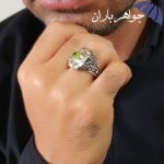 انگشتر زبرجد اصل مردانه فاخر