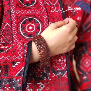 دستبند جاسپر قرمز اصل درشت خوشرنگ جواهرباران