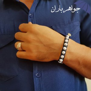 دستبند مروارید اصل طرح بافت