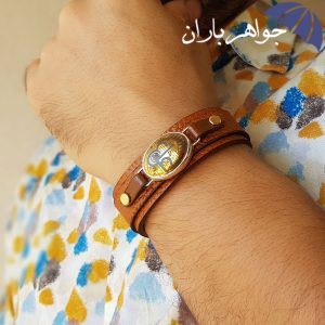 دستبند حدید طلایی عین علی و هفت جلاله