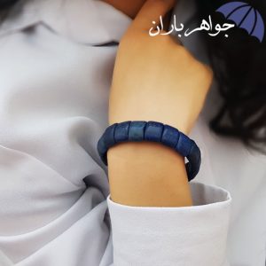 دستبند لاجورد افغان اصل درشت مستطیلی
